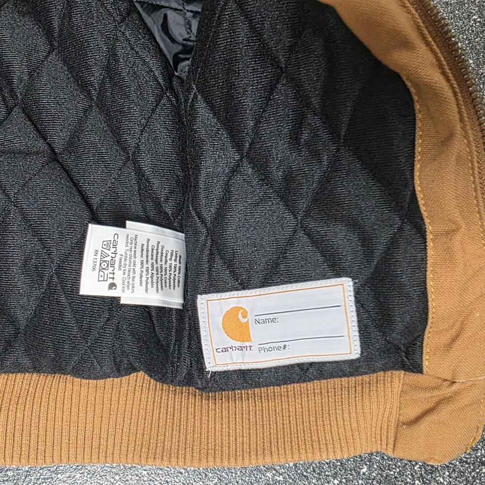 Carhartt Kids Tan Hooded Jacket - Picture 4 of 7